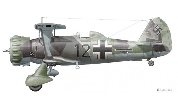 Henschel Hs 123 A-1, Black 12 of 5.(Schl)/L.G. 2, Cambrai/France, 21 May 1940